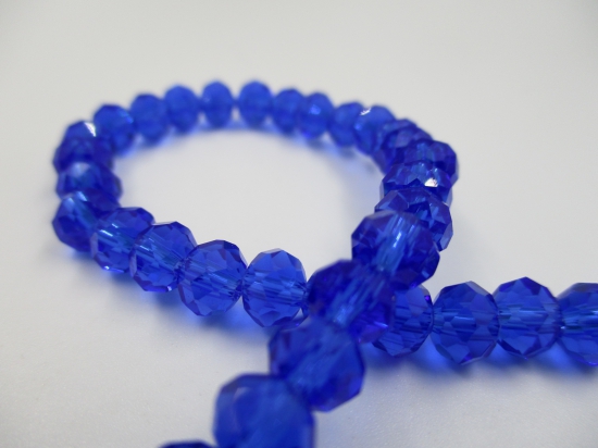 Crystal Disc 6mm Blue +/-90pcs