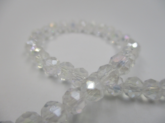 Crystal Disc 6mm Clear Ab +/-90pcs