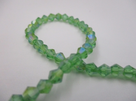 Crystal BIC 4mm Green Ab +/-100pcs