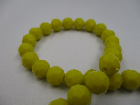 Crystal Round 8mm Yellow +/-70pcs