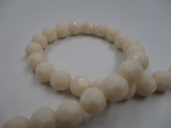 Crystal Round 8mm White/Cream +/-70pcs