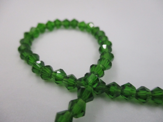 Crystal BIC 4mm Dk Green +/-100pcs