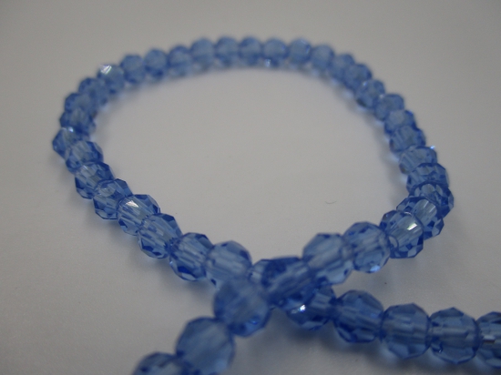 Crystal Round 4mm Blue +/-100pcs