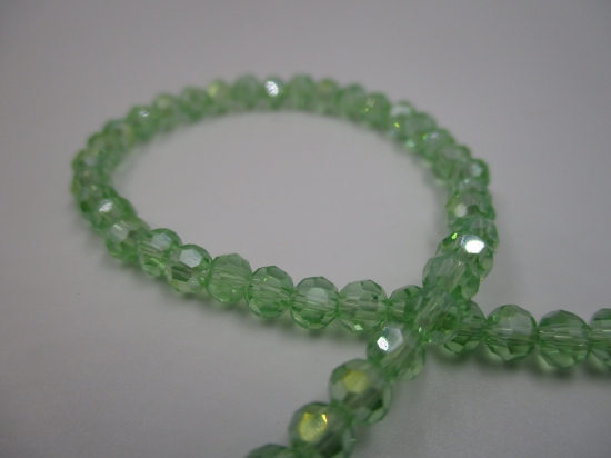 Crystal Round 4mm Green AB +/-100pcs