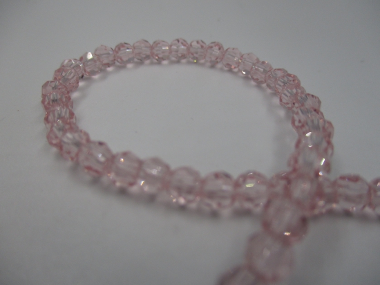 Crystal Round 4mm Pink +/-100pcs