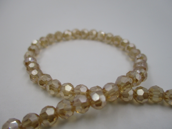 Crystal Round 4mm Gold Ab +/-100pcs