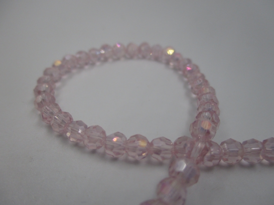 Crystal Round 4mm Pink Ab +/-100pcs