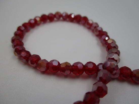 Crystal Round 4mm Dk Red Ab +/-100pcs