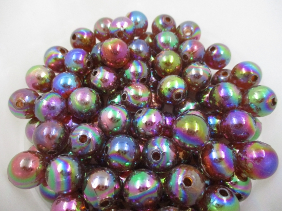 Luster Beads 250g Brown 12mm