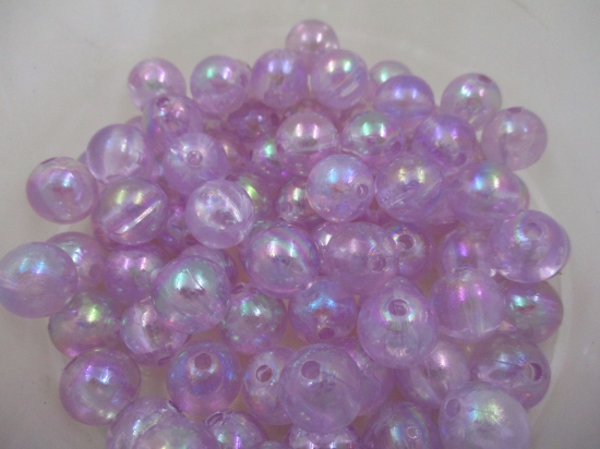 Luster Beads 250g Lt Purple 10mm