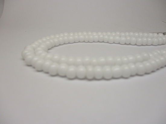 Czech Seed Beads 3/0 Opaque White 1str x +/-50cm