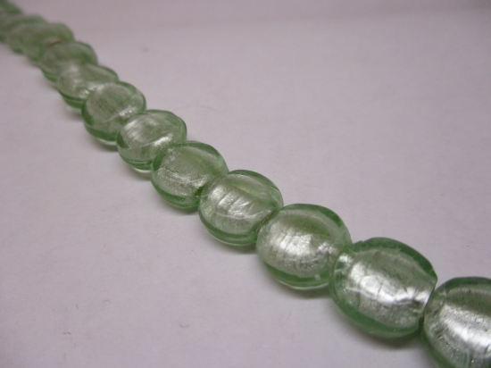 GLASS STR 12X6MM (VZM-566)#76 LT GREEN 20CM (3154)