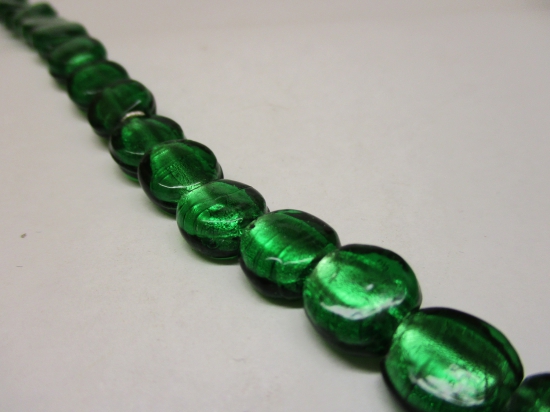 GLASS STR 12X6MM (VZM-566)#84 GREEN 20CM (3154)