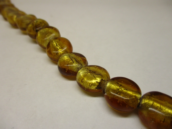 GLASS STR 12X6MM (VZM-566)#71 GOLD 20CM (3154)