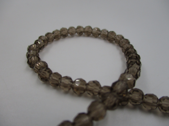 Crystal Round 4mm Grey +/-100pcs