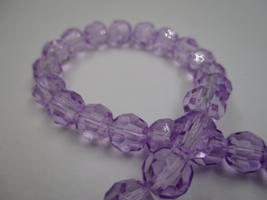 Crystal Round 8mm Lt Purple  +/-70pcs