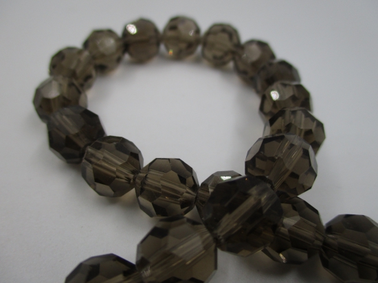 Crystal Round 10mm Grey +/-70pcs