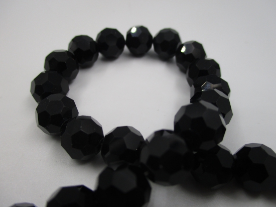 Crystal Round 10mm Black +/-70pcs