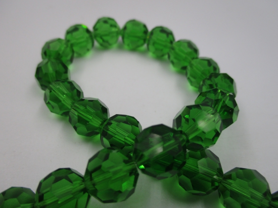 Crystal Round 10mm Green +/-70pcs