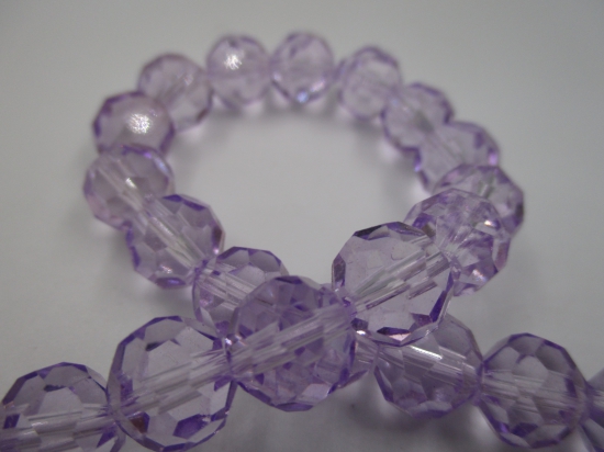 Crystal Round 10mm Lt purple +/-70pcs