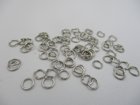 Jump Ring 4mm Nickel +/-300pcs