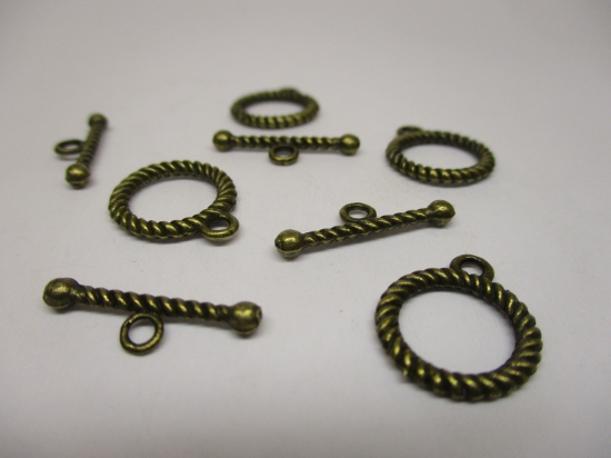 Toggle Clasp #15 (Bronze) 4pcs