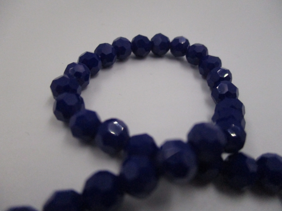 Crystal Round 6mm Op Blue 2 +/-90pcs