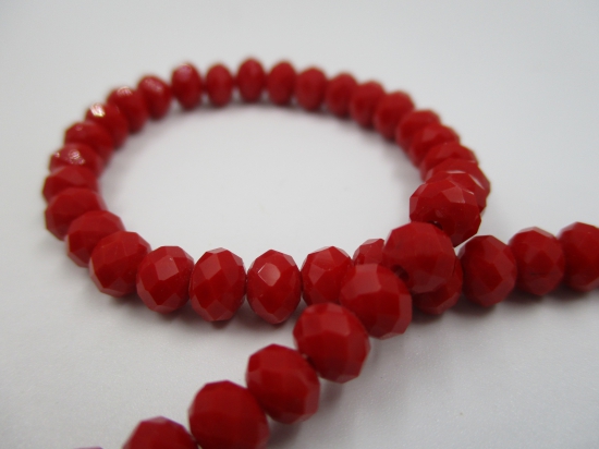 Crystal Disc 6mm Op Red +/-90pcs