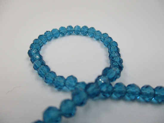 Crystal Disc 4mm Teal +/-140pcs