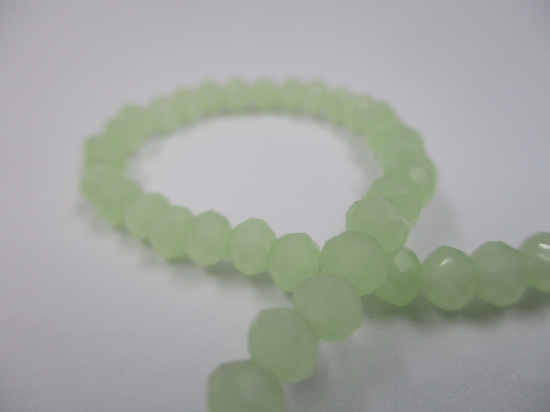 Crystal Disc 4mm Op Lt Lime +/-140pcs