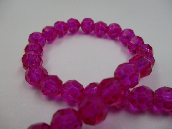 Crystal Round 8mm C Pink +/-70pcs