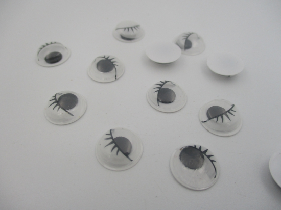 Googly Eyes 18mm +/-20pcs White