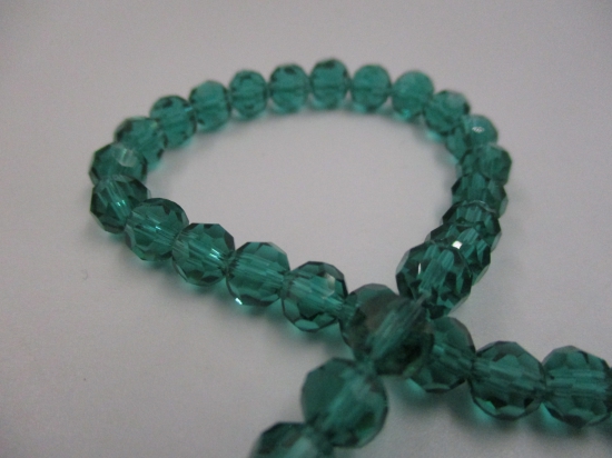 Crystal Round 6mm Teal 2 +/-90pcs