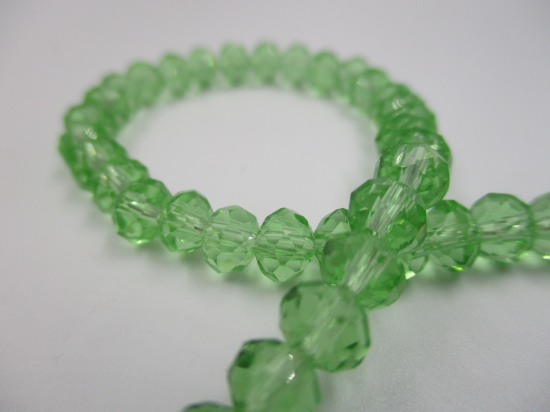 Crystal Disc 6mm Lt Green +/-90pcs