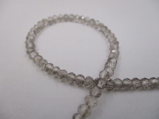 Crystal Disc 3mm Grey +/-160pcs