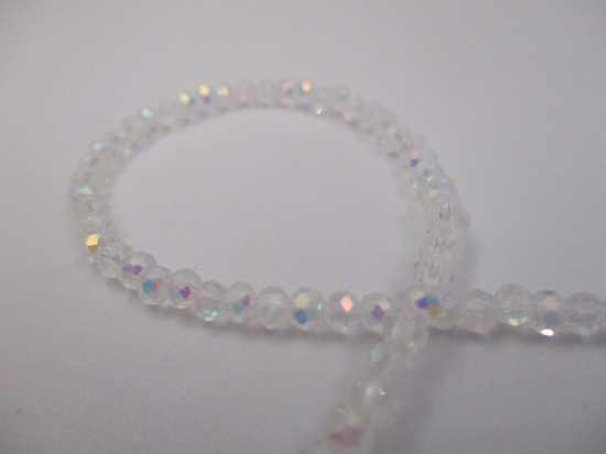 Crystal Disc 3mm Clear Ab +/-160pcs