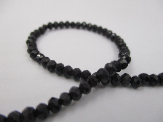 Crystal Disc 3mm Black +/-160pcs