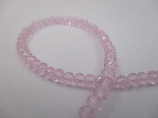 Crystal Disc 3mm Pink +/-160pcs