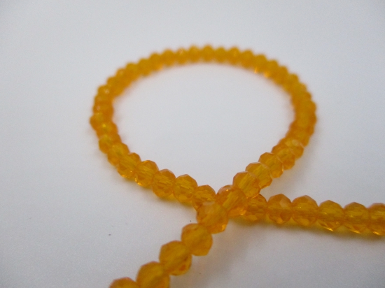 Crystal Disc 3mm Orange +/-160pcs