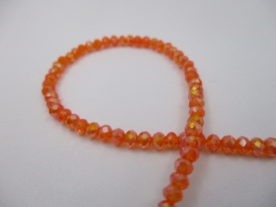 Crystal Disc 3mm Orange Ab +/-160pcs