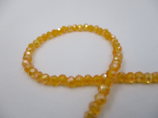 Crystal Disc 3mm Lt Orange +/-160pcs