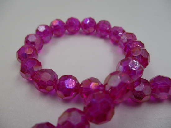 Crystal Round 8mm C Pink Ab +/-70pcs