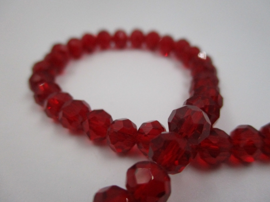 Crystal Disc 6mm Dk Red +/-90pcs