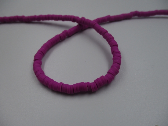 Polymer Clay Disc 4mm  40cm Grape