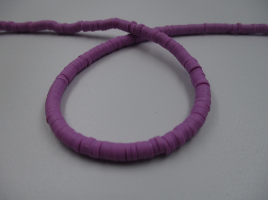 Polymer Clay Disc 4mm  40cm Lilac