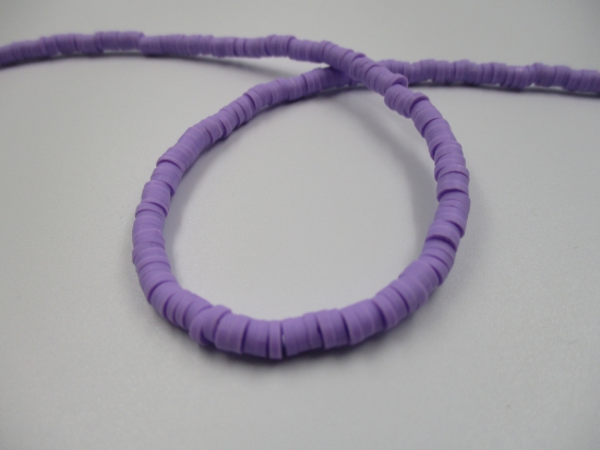 Polymer Clay Disc 4mm  40cm Lt Purple