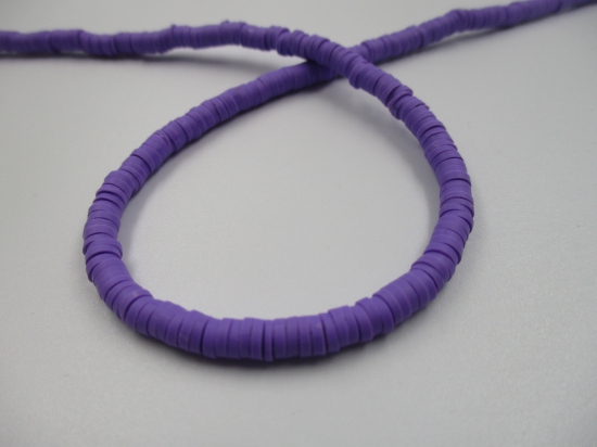 Polymer Clay Disc 4mm  40cm Dk Purple