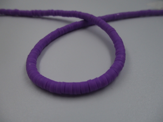 Polymer Clay Disc 4mm  40cm Violet