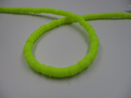 Polymer Clay Disc 4mm  40cm Neon Yellow