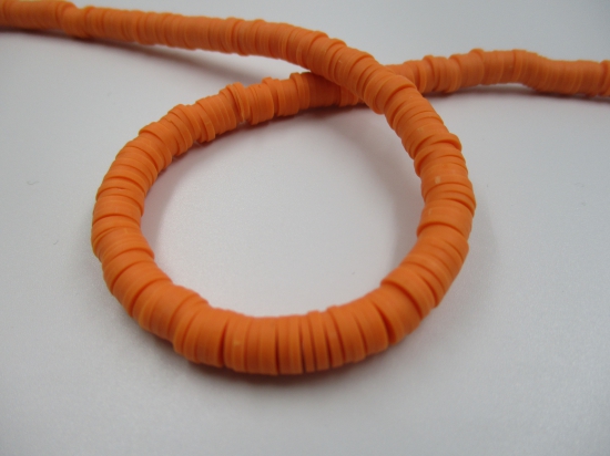 Polymer Clay Disc 6mm 40cm Burnt Orange